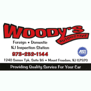 Woody's Automotive logo.